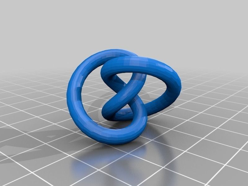 3D-printed Conformations of Knots through 7 Crossings Free 3D print model_22