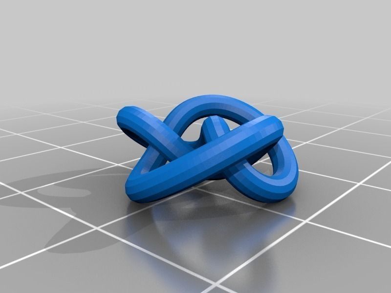 3D-printed Conformations of Knots through 7 Crossings Free 3D print model_28