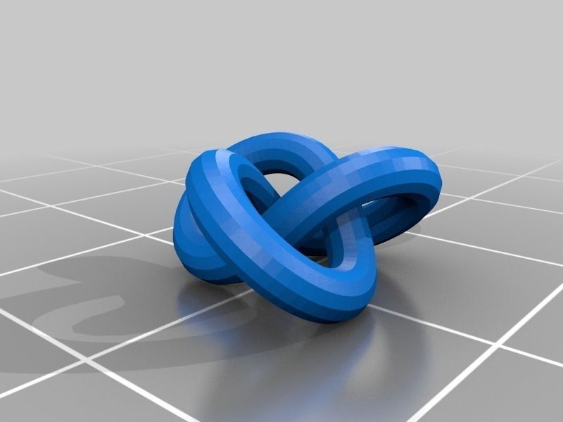 3D-printed Conformations of Knots through 7 Crossings Free 3D print model_30