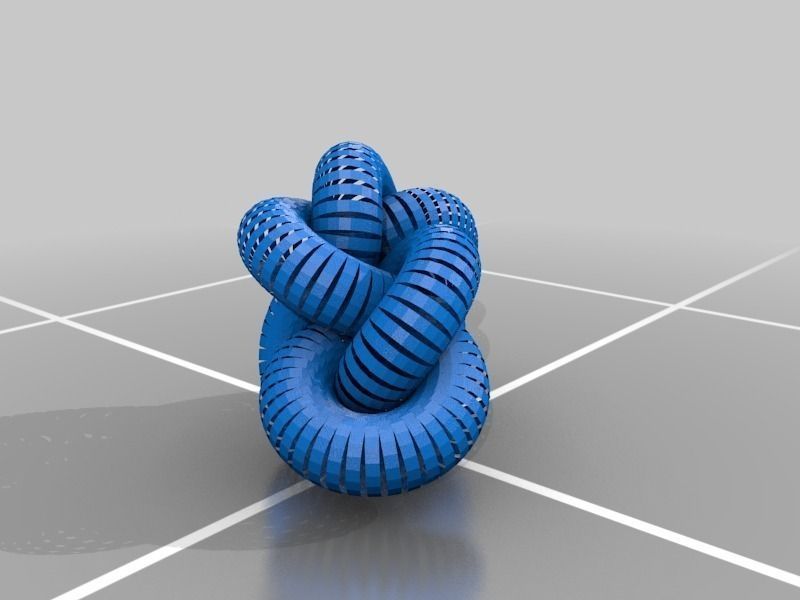 3D-printed Conformations of Knots through 7 Crossings Free 3D print model_38