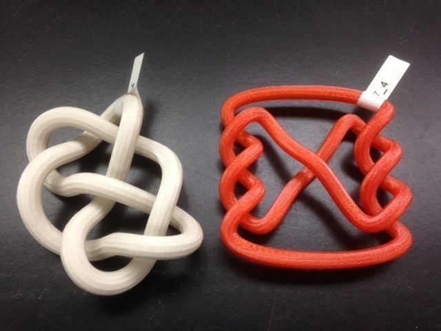 3D-printed Conformations of Knots through 7 Crossings Free 3D print model_12