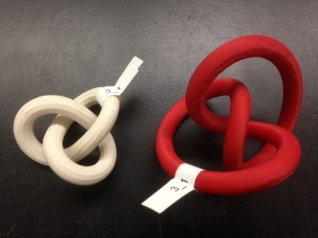 3D-printed Conformations of Knots through 7 Crossings Free 3D print model_2