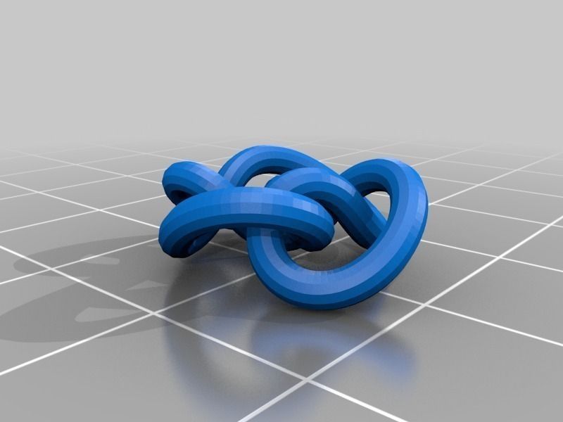 3D-printed Conformations of Knots through 7 Crossings Free 3D print model_34