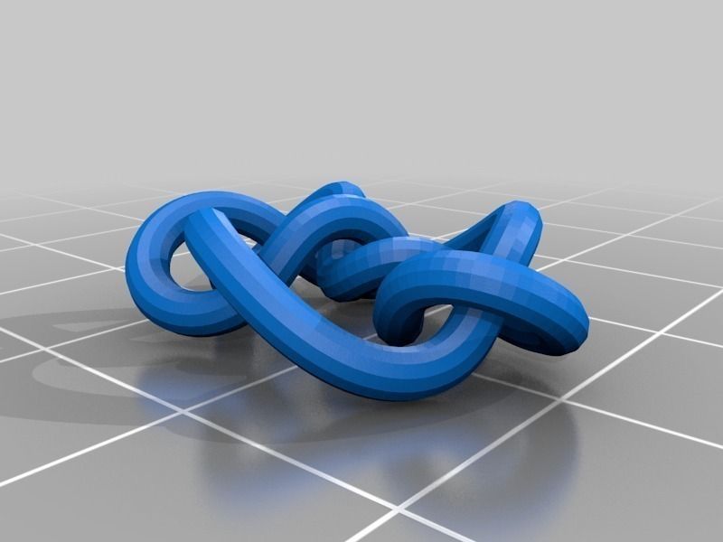 3D-printed Conformations of Knots through 7 Crossings Free 3D print model_41