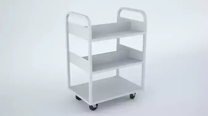 Library Trolley 3D model