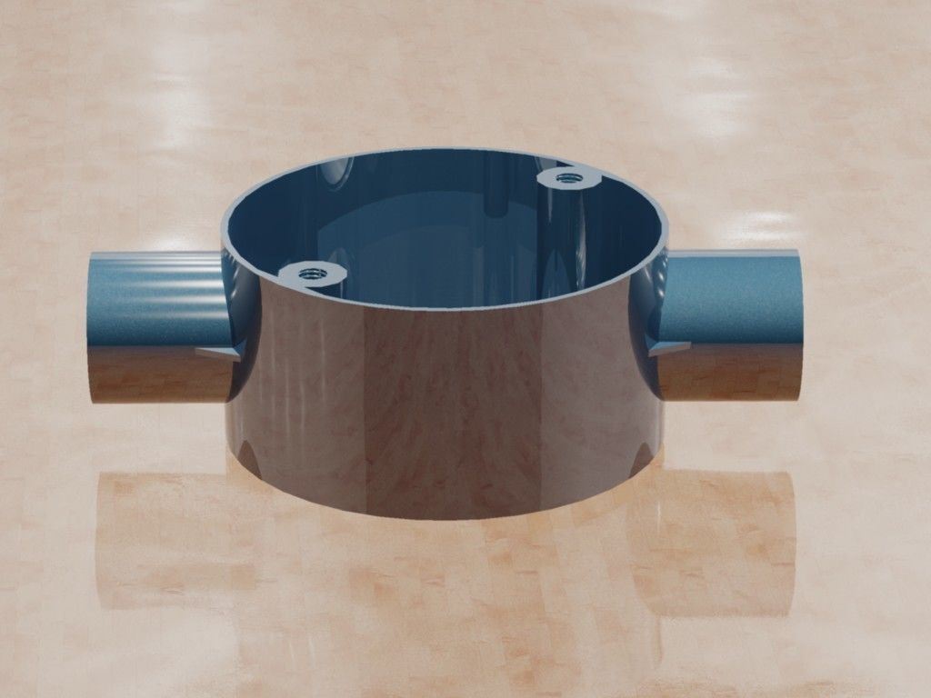 Through Conduit Box -20mm 3D print model_1