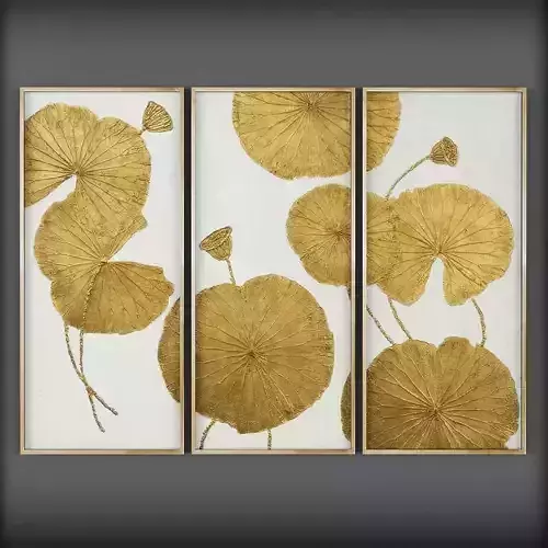 Picture Frames Low-poly 3D model