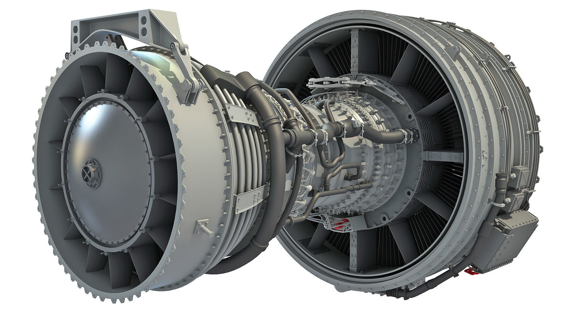CFM56 Turbofan Aircraft Engine 3D model_6