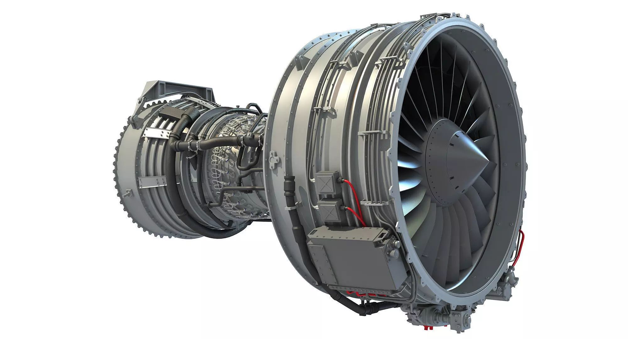 CFM56 Turbofan Aircraft Engine 3D model_0