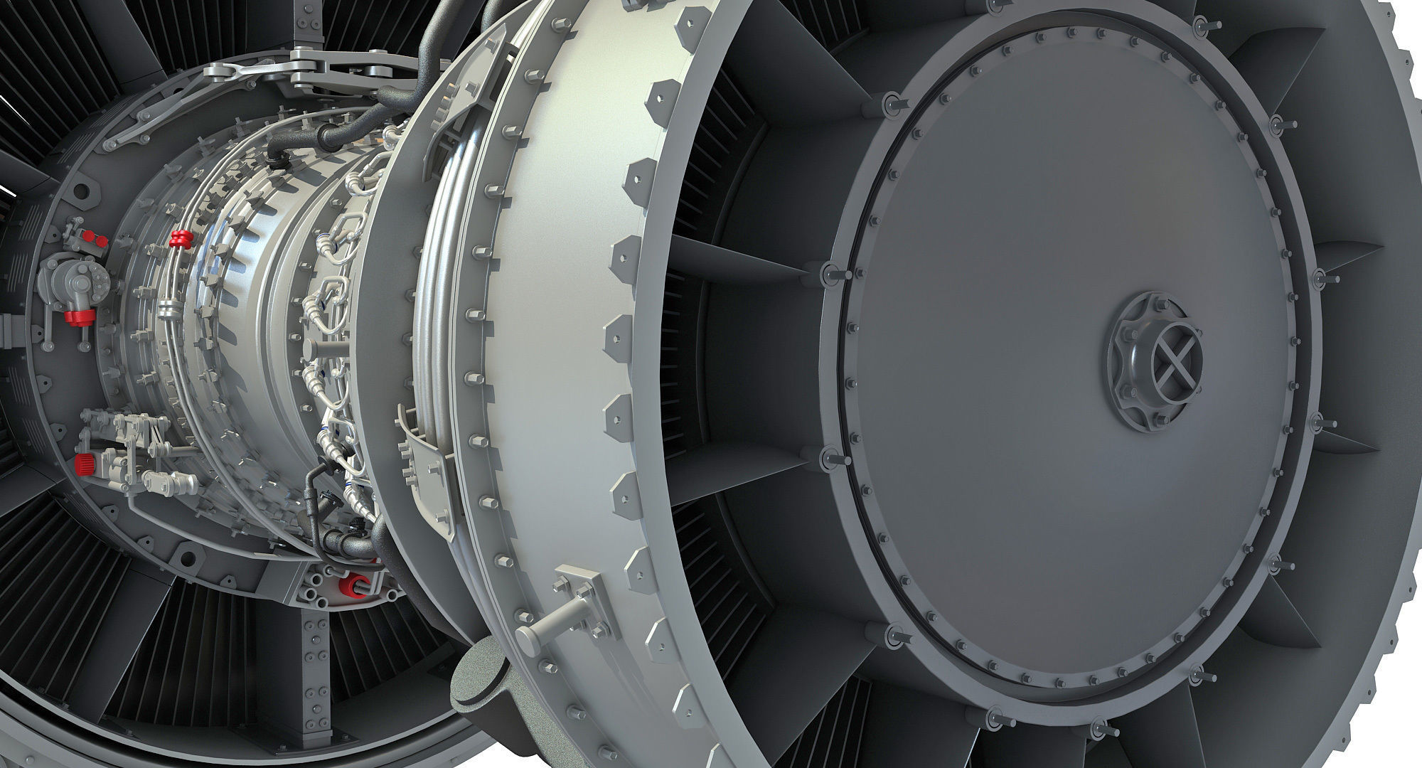 CFM56 Turbofan Aircraft Engine 3D model_11