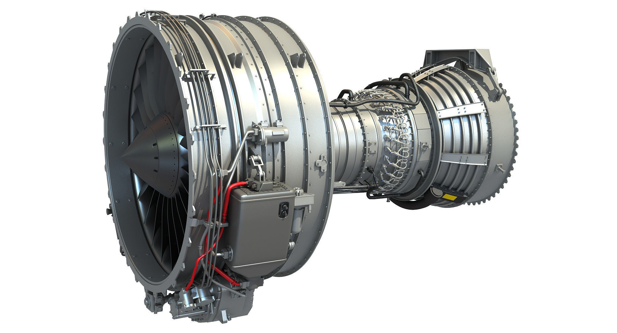 CFM56 Turbofan Aircraft Engine 3D model_1