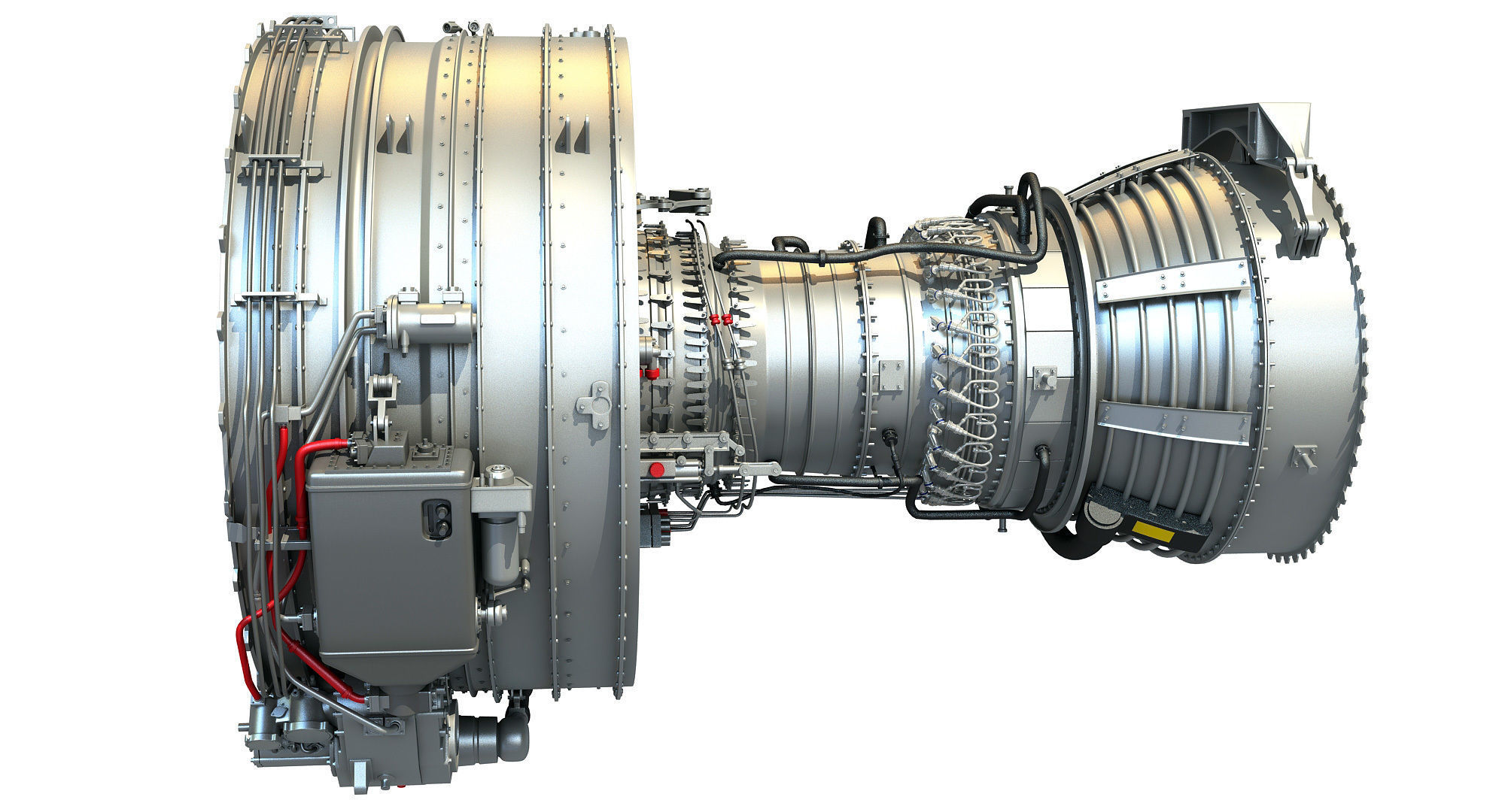 CFM56 Turbofan Aircraft Engine 3D model_3