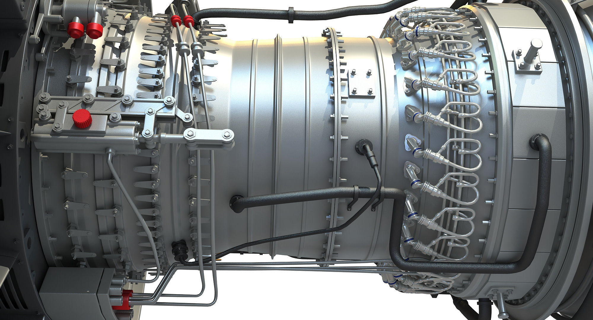 CFM56 Turbofan Aircraft Engine 3D model_15