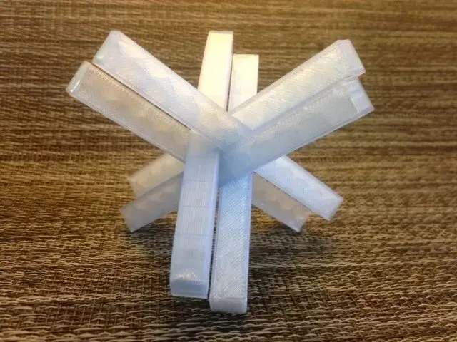 Six-piece bar puzzle Free 3D print model_0