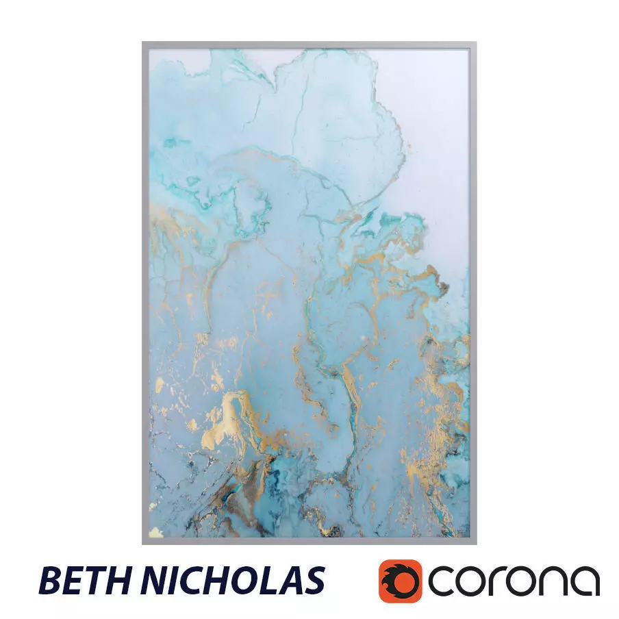 Abstract Painting Beth nicholas 015 Free low-poly 3D model
