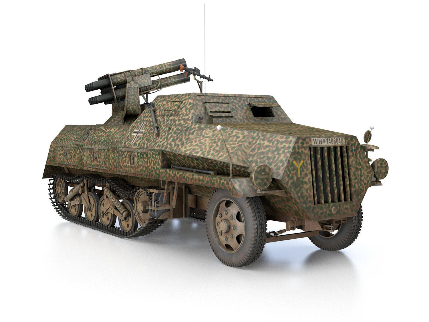 SDKFZ 4 - Panzerwerfer 42 - 7PD 3D model_7
