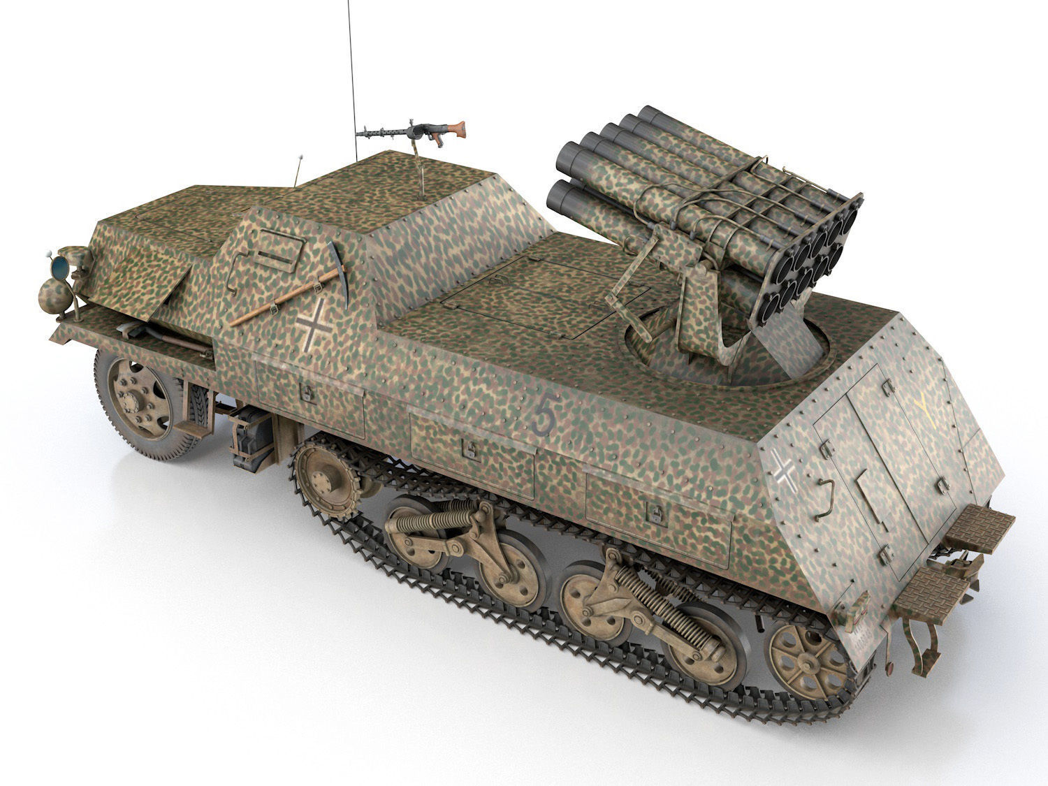 SDKFZ 4 - Panzerwerfer 42 - 7PD 3D model_3
