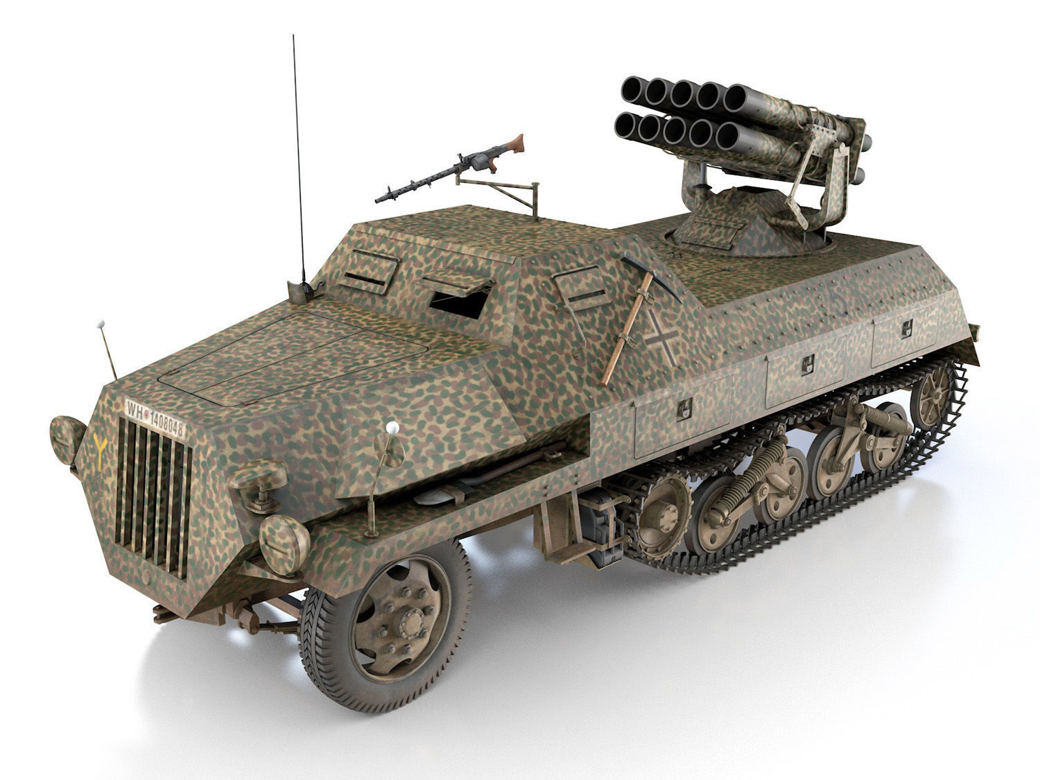 SDKFZ 4 - Panzerwerfer 42 - 7PD 3D model_1