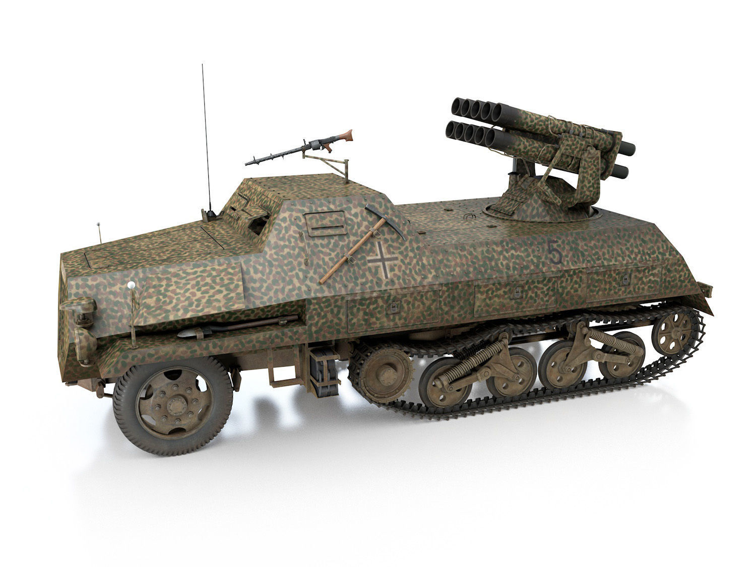 SDKFZ 4 - Panzerwerfer 42 - 7PD 3D model_2