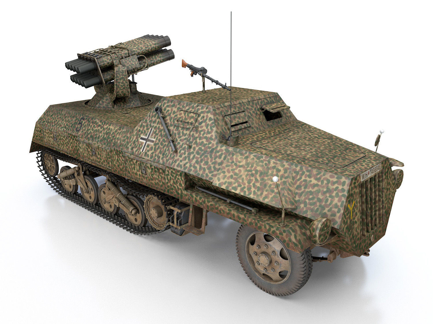 SDKFZ 4 - Panzerwerfer 42 - 7PD 3D model_6