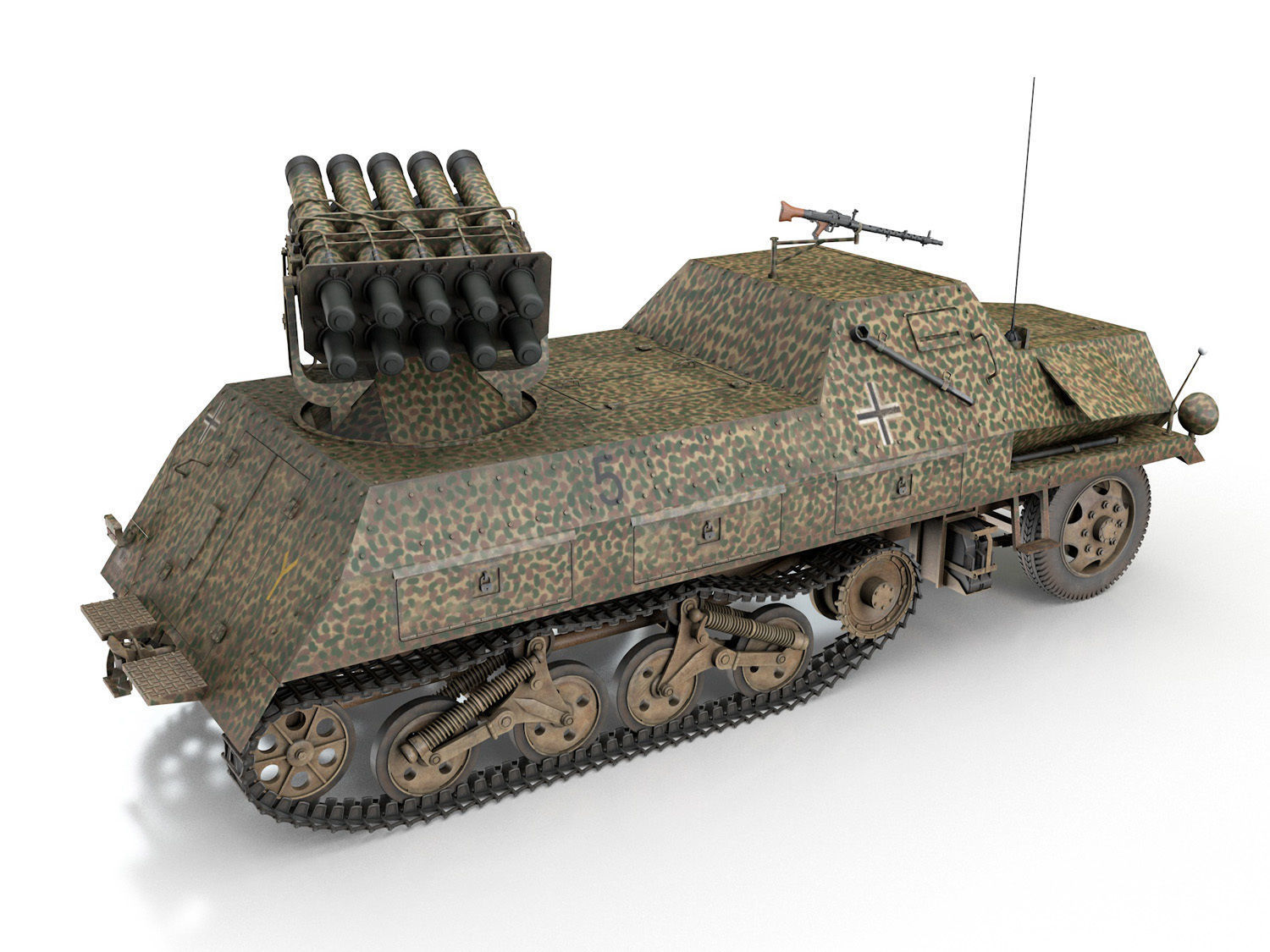 SDKFZ 4 - Panzerwerfer 42 - 7PD 3D model_5