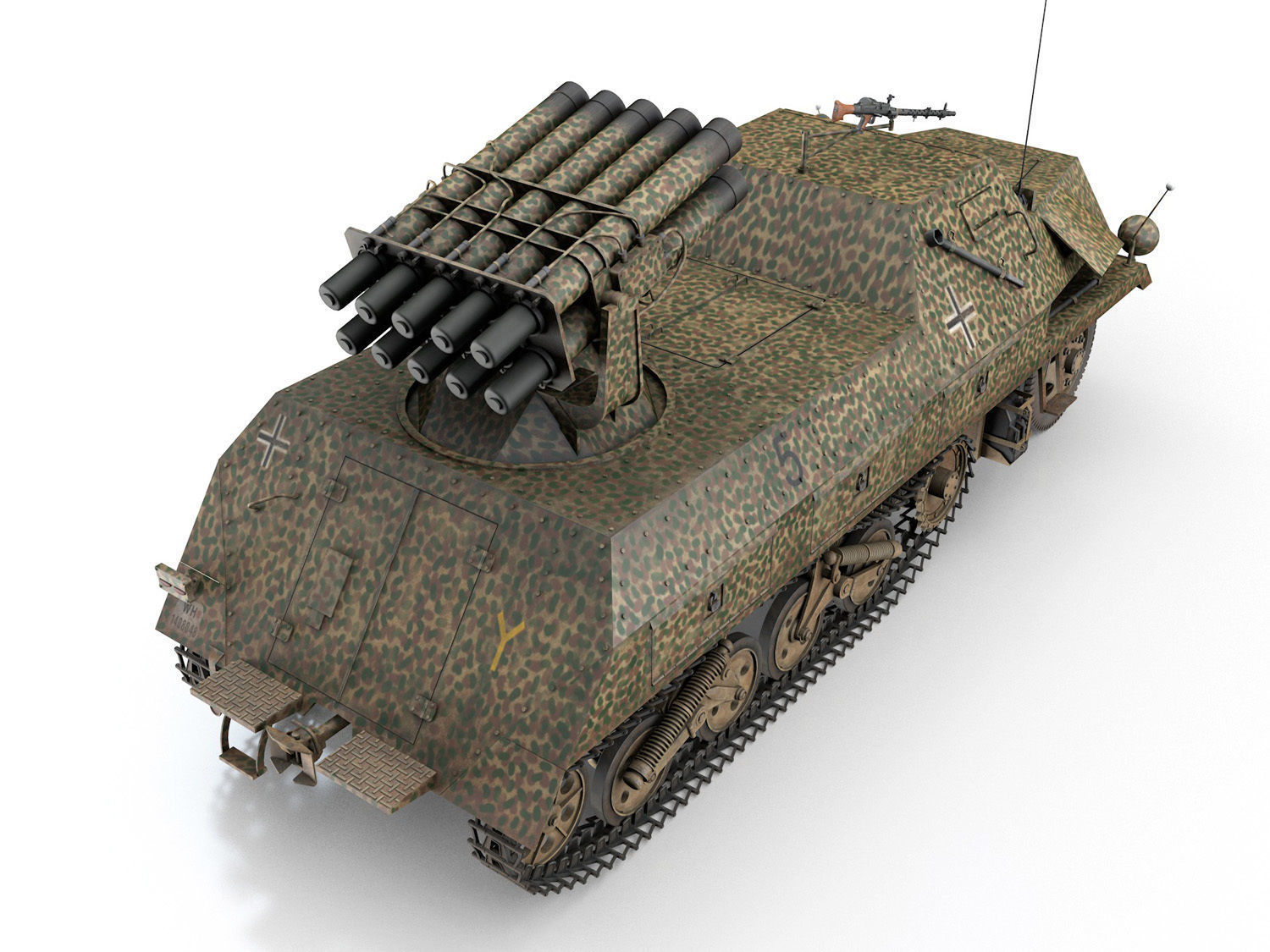 SDKFZ 4 - Panzerwerfer 42 - 7PD 3D model_4