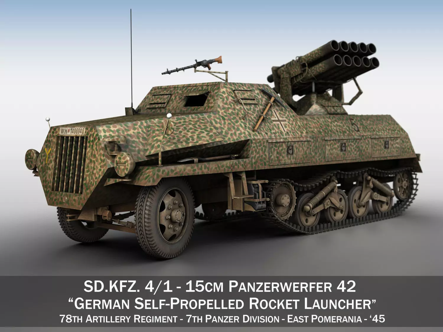 SDKFZ 4 - Panzerwerfer 42 - 7PD 3D model_0