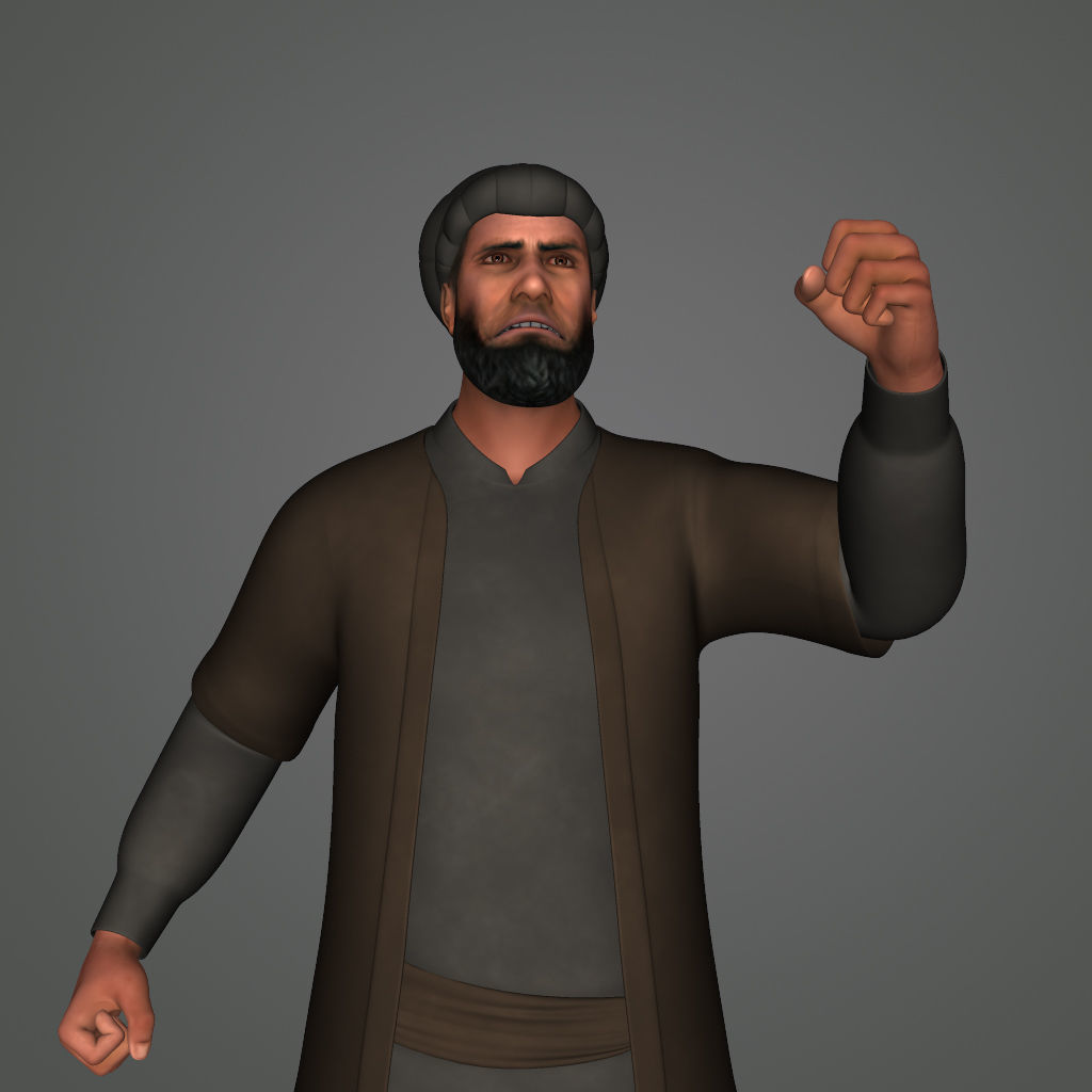 Nawab islamic man - islamic man 3D model_2