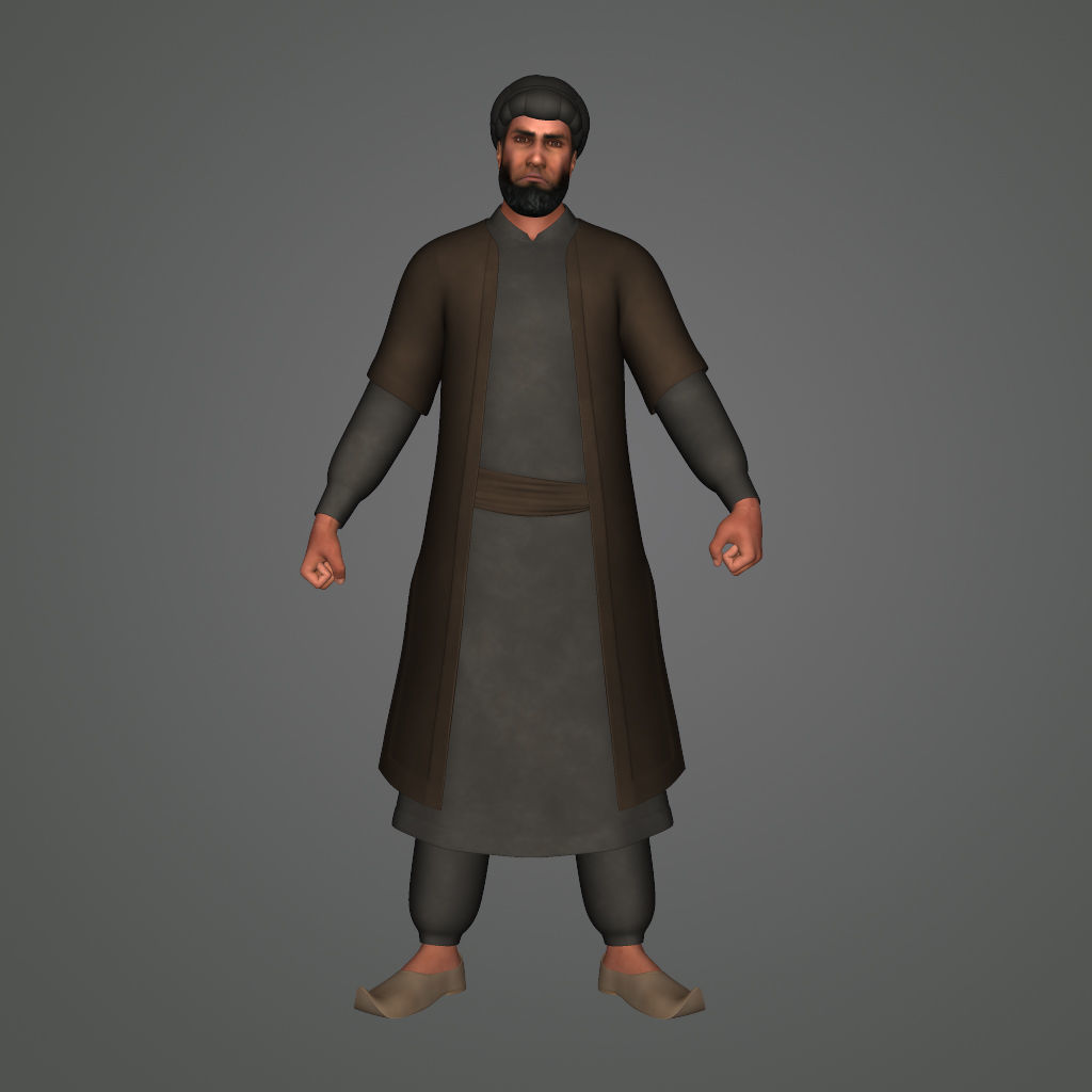 Nawab islamic man - islamic man 3D model_3