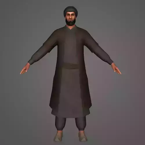Nawab islamic man - islamic man 3D model
