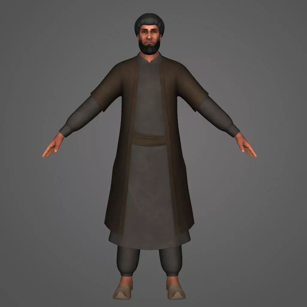 Nawab islamic man - islamic man 3D model_0