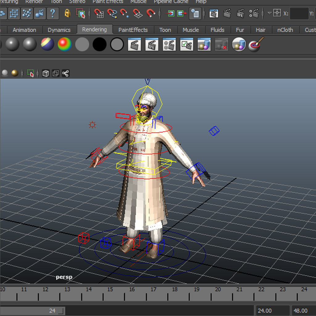 Nawab islamic man - islamic man 3D model_9
