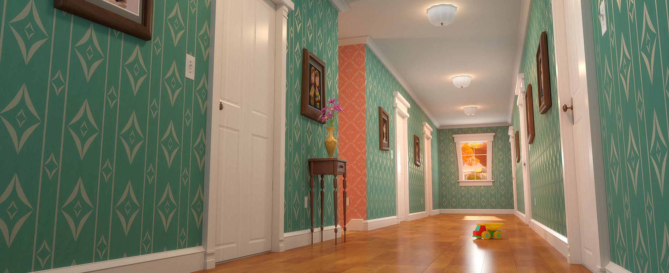 Cartoon Bedroom02 3D model_13