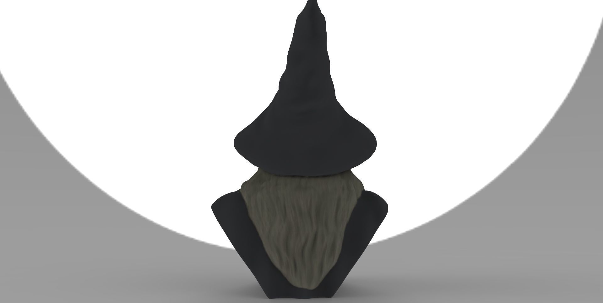 Gandalf Lord of the Rings bust ready for full color 3D printing 3D print model_6