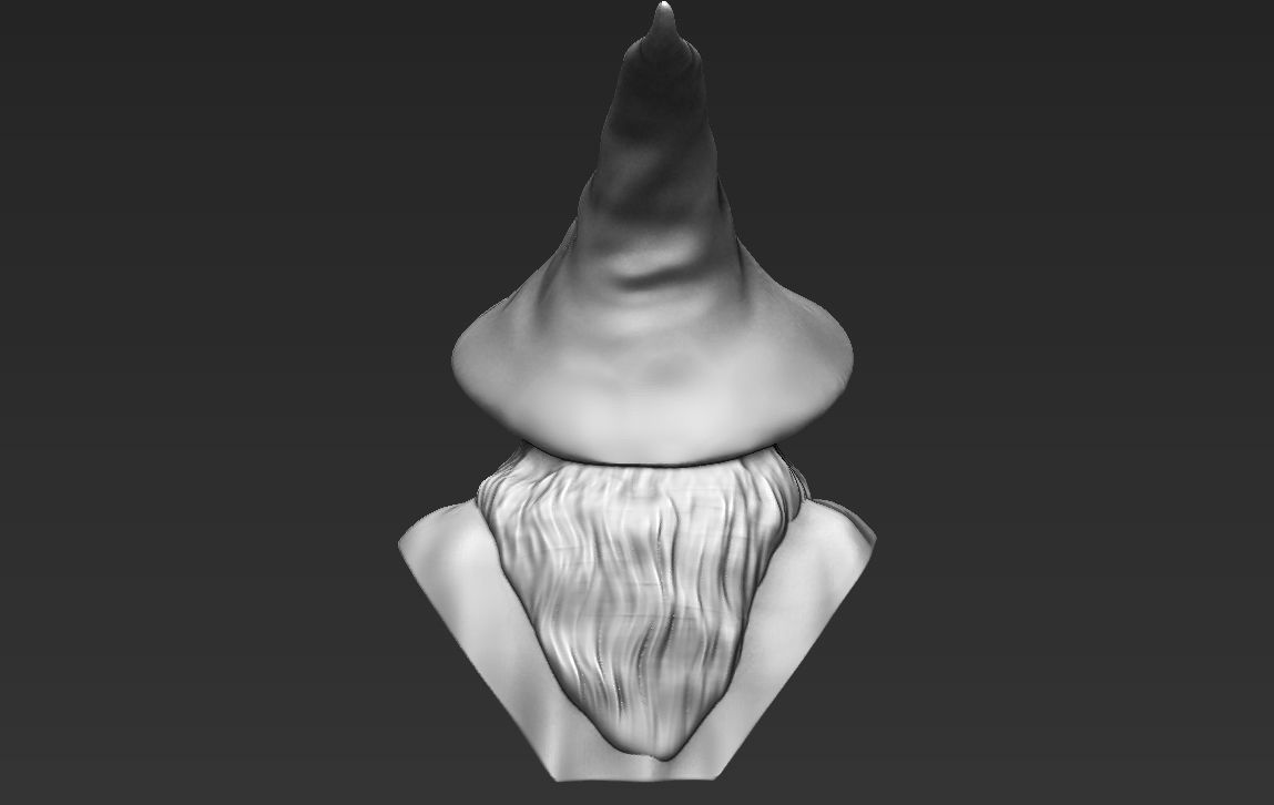 Gandalf Lord of the Rings bust ready for full color 3D printing 3D print model_24