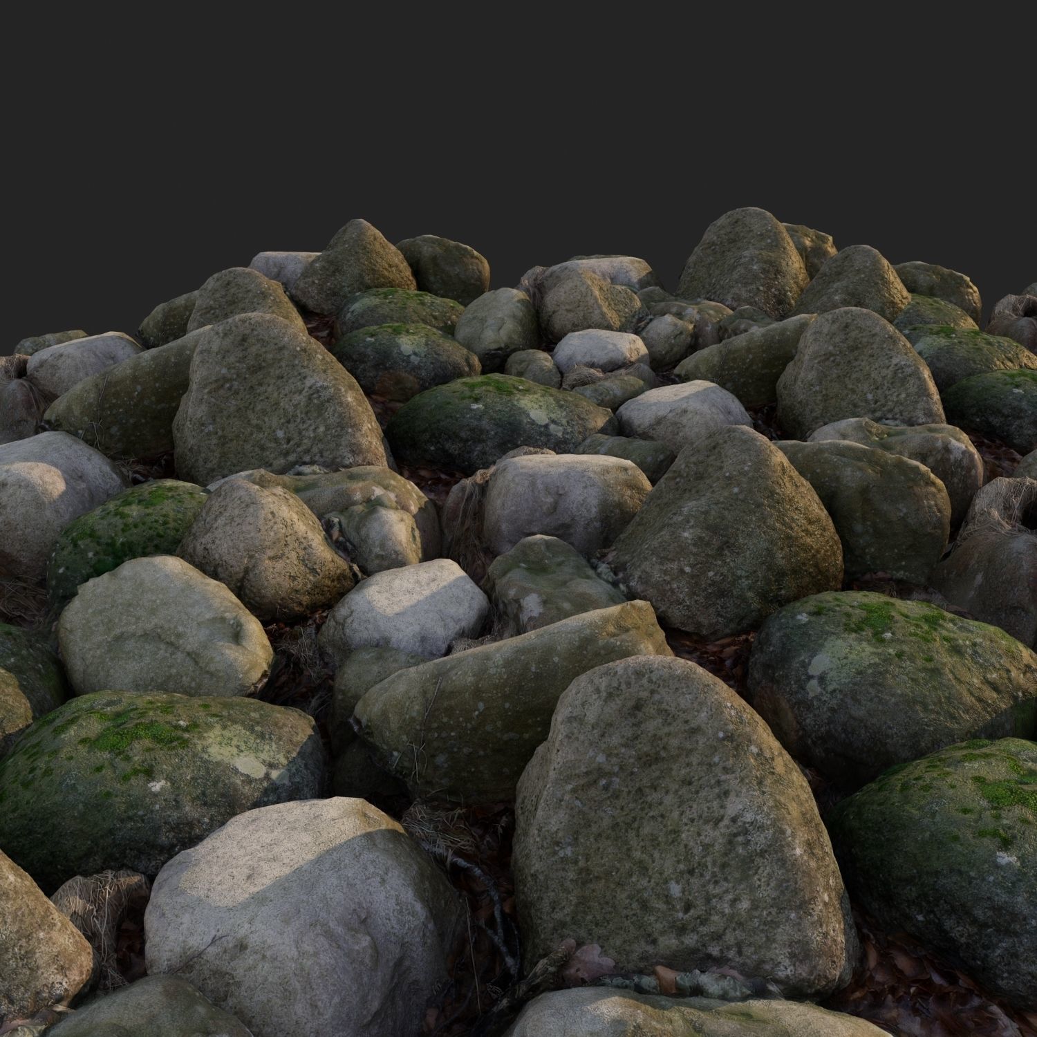 3d scanned nature stone 40 Low-poly 3D model_4