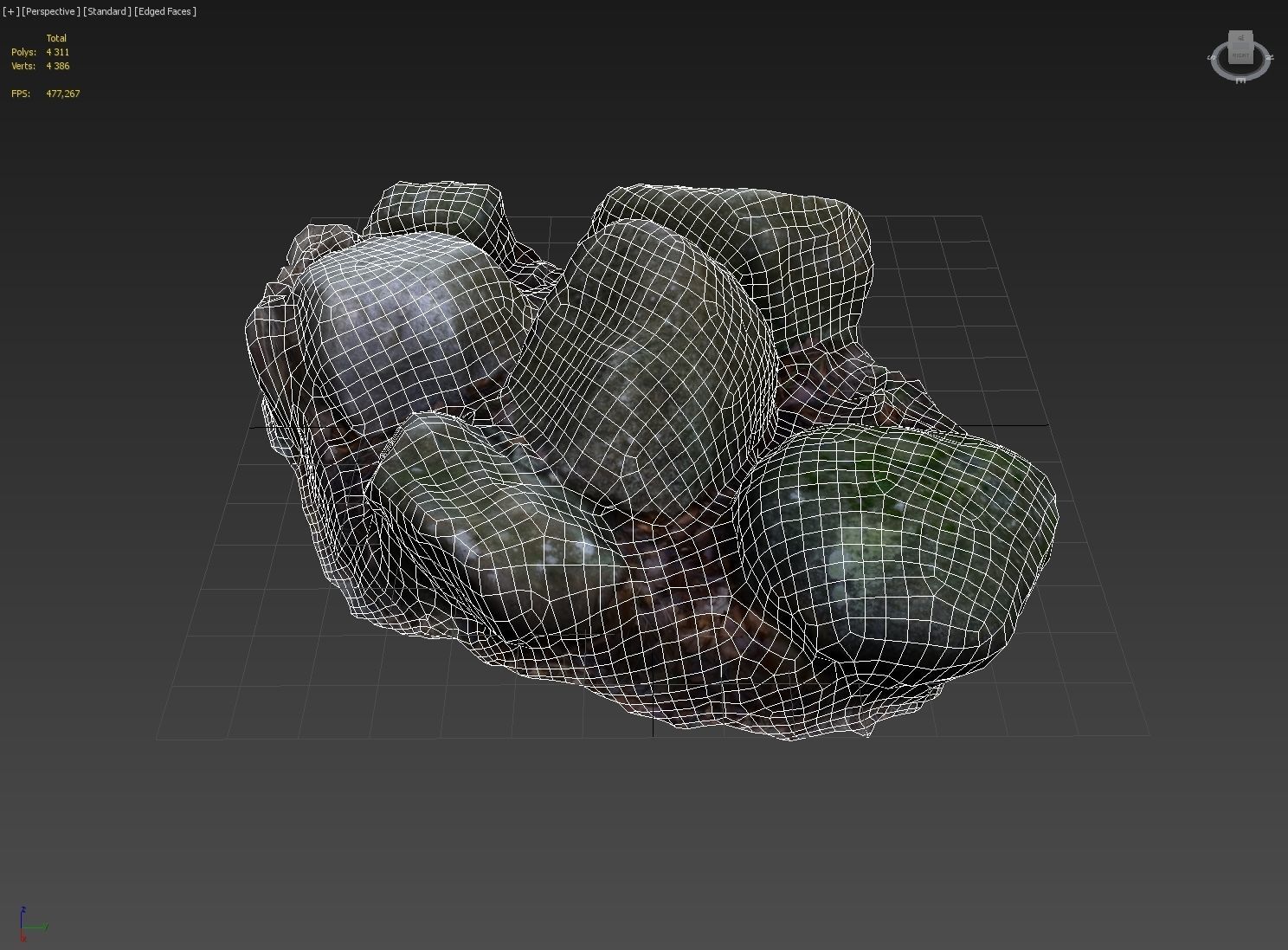 3d scanned nature stone 40 Low-poly 3D model_10