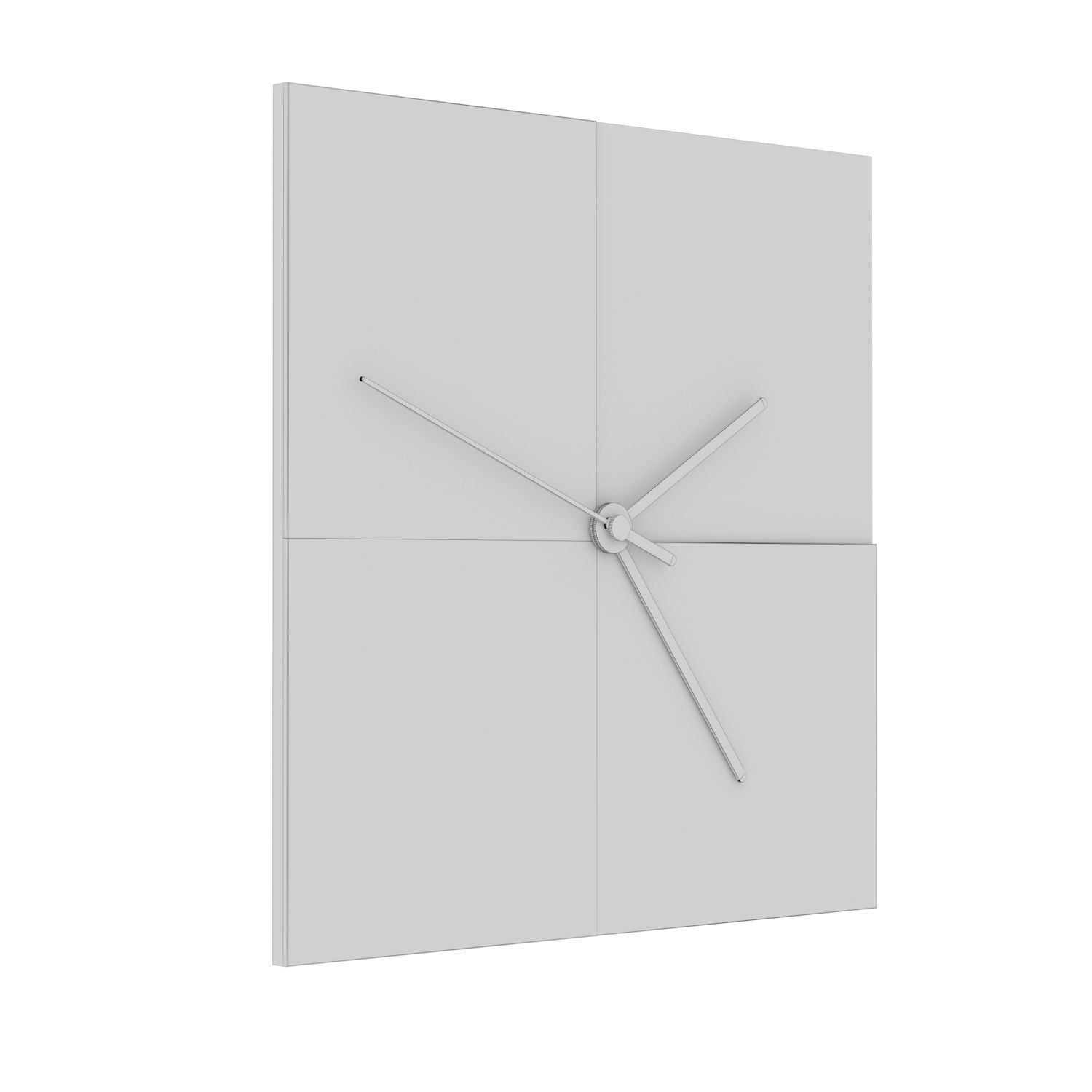 Wall clock set 3D model 3D model_2