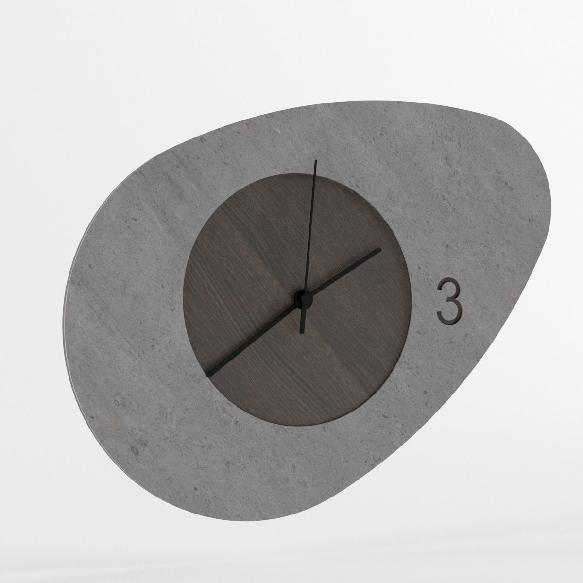 Wall clock set 3D model 3D model_5