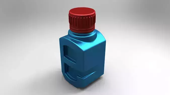 Toner Bottle Free 3D model