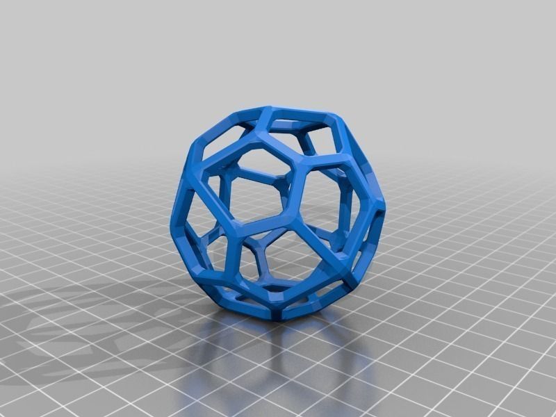 Catalan Wireframe Polyhedra Free 3D print model_15