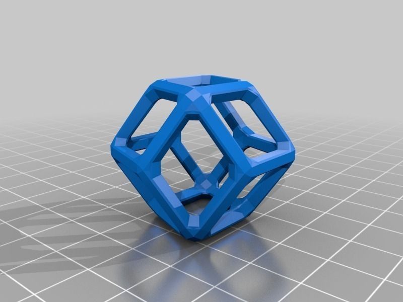 Catalan Wireframe Polyhedra Free 3D print model_25