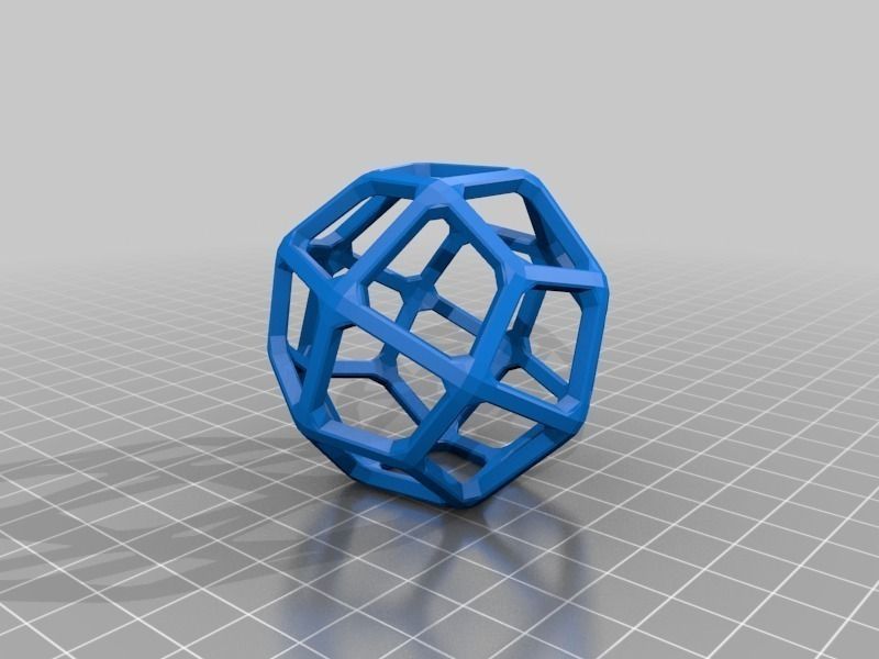 Catalan Wireframe Polyhedra Free 3D print model_18