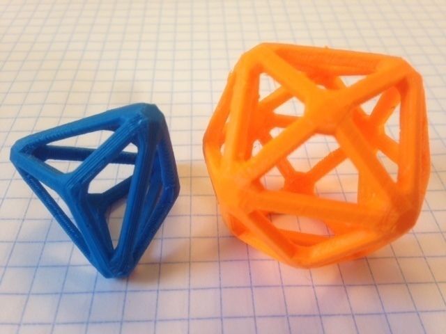 Catalan Wireframe Polyhedra Free 3D print model_2