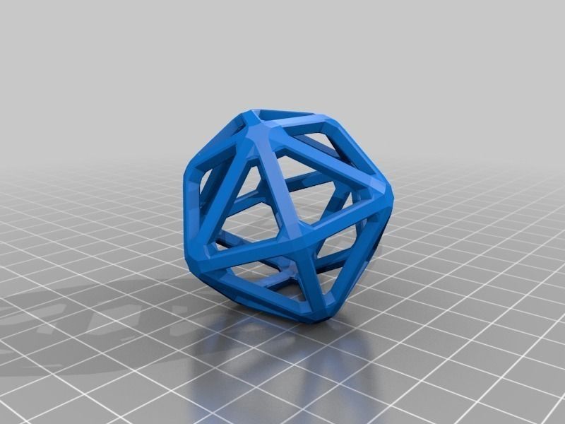 Catalan Wireframe Polyhedra Free 3D print model_23