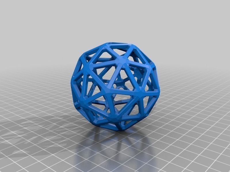 Catalan Wireframe Polyhedra Free 3D print model_20
