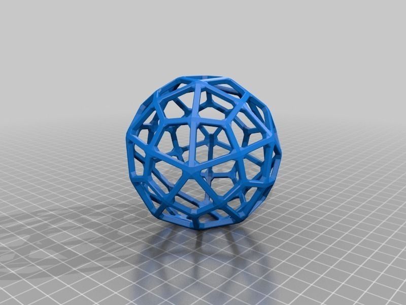 Catalan Wireframe Polyhedra Free 3D print model_16