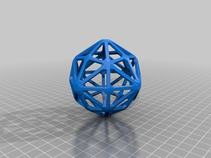 Catalan Wireframe Polyhedra Free 3D print model_19