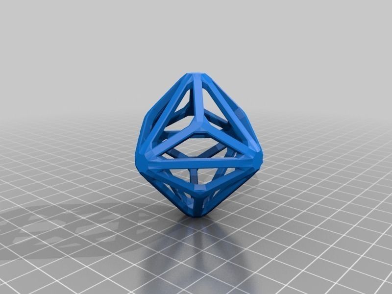 Catalan Wireframe Polyhedra Free 3D print model_22