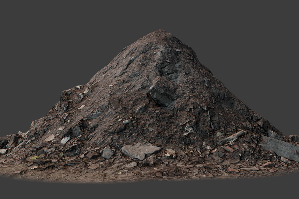 Garbage Pile Low-poly 3D model_8